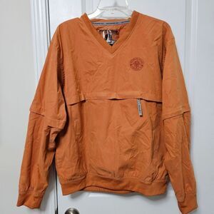 Biltmore Estate Weatherproof Garment Company Men's M Golf Pullover V-Neck Orange